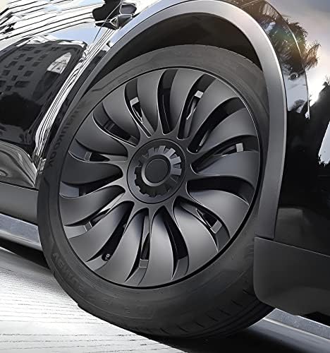 Tesheer 19-inčni turbinski hubcap za model y 14-Spokes Zamjenski zaštitnik kotača za Tesla model y Vanjski pribor