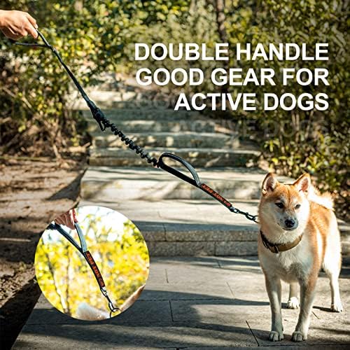 Sigurnosni pojas za pse 3-u-1 remen za bungee pse, teški povodac za automobil, izdržljivo najlonsko reflektirajuće uže od