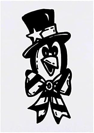 Azeeda veliki 'Penguin s maticom' privremena tetovaža