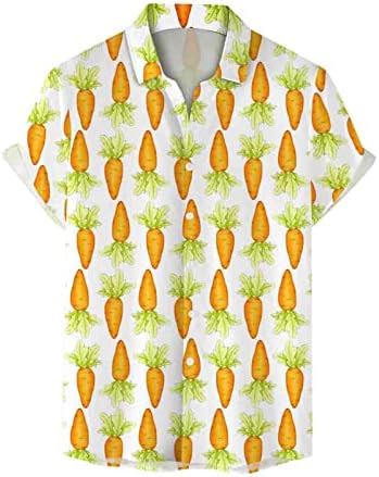 Uskrsna havajska košulja uskrsna zeko tiskana košulja klasična polo košulja kratki rukavi za golf košulje za muškarce velike
