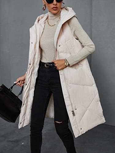 Edwol jakne za žene - Zip Up Snap gumb s kapuljačom na kapuljača