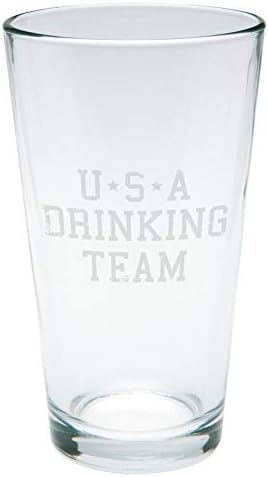 6. srpnja američki tim za piće ugravirano staklo od pinte prozirno staklo standardne veličine