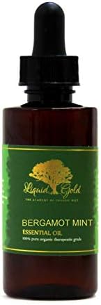 2,2 oz s staklenim kapima Premium bergamot menta esencijalno ulje tekuće zlato čisto organski prirodni aromaterapija