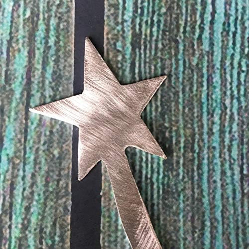 Pt Hudson Alumi-Art Basset Hound sa zvijezdom na repu, Topper za božićno drvce, ukras vijenaca, odmor za odmor, metal, memorijal
