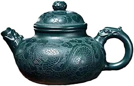 Eyhlkm ljubičaste gline čajnice ručno izrađeni zmajski uzorak čaj lonac sirova ruda tamnozeleni čajnik čaj Zisha Zisha