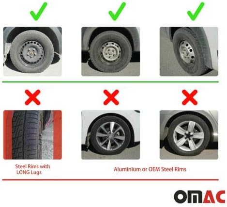 OMAC 16 -inčni hubcaps za Toyota Corolla Grey i Yellow 4 PCS. Poklopac naplataka na kotači