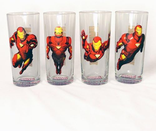 Marvel Comics: Iron Man Action Tumbler Naočale set od 4. 14 oz