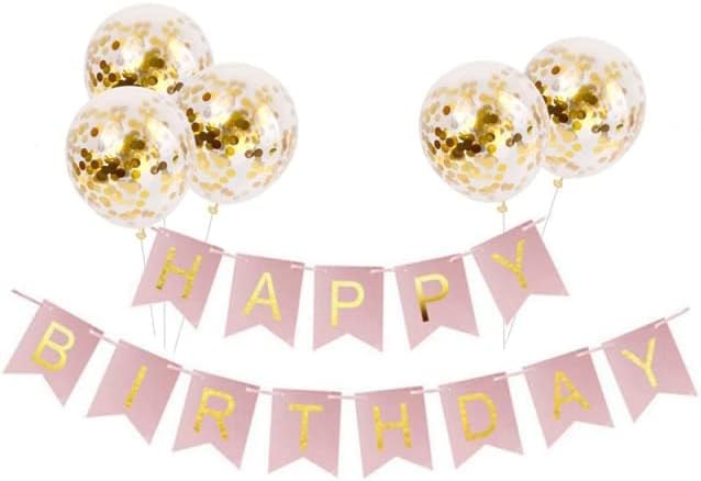 Oyalma 1set 12inch višebojan sretni rođendan pismo natpis Sliver zlatni konfeti balon za bebe tuš rođendanski dekoracija
