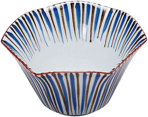 山下 工芸 Mala zdjela, 114. × 11,4 × 6,3cm, bijela/crna/crvena