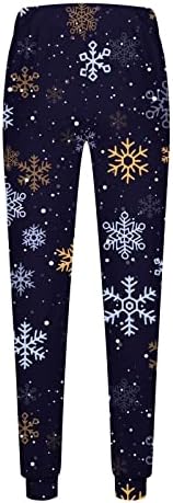 Tweatpants za muškarce povremene modne trenerke Božić 3d tiskane elastične hlače duge hlače