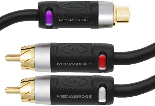 MediaBridge ™ Ultra Series RCA Y-Adapter-1-ženski do 2-muškog za digitalni audio ili subwoofer-