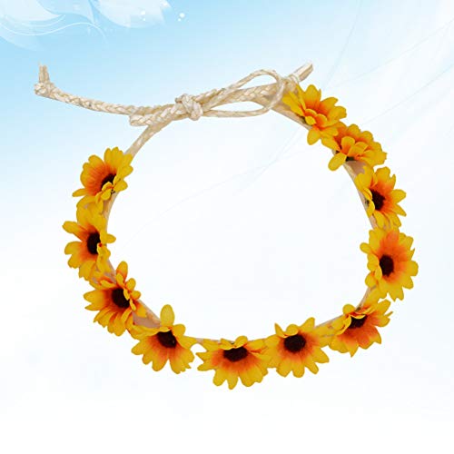 1PC Chrysanthemum Glavni vijenac Cvjetni vijenac za glavu za glavu za žene Dekor za proslavu zabave