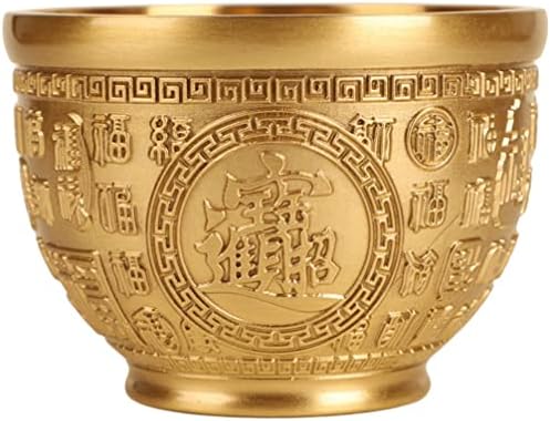 Cabilock Office Decor Feng Shui Shui Golden Treasure bazen koji nudi zdjele kineske bonsai lonac pšenica vaza ingot yuan