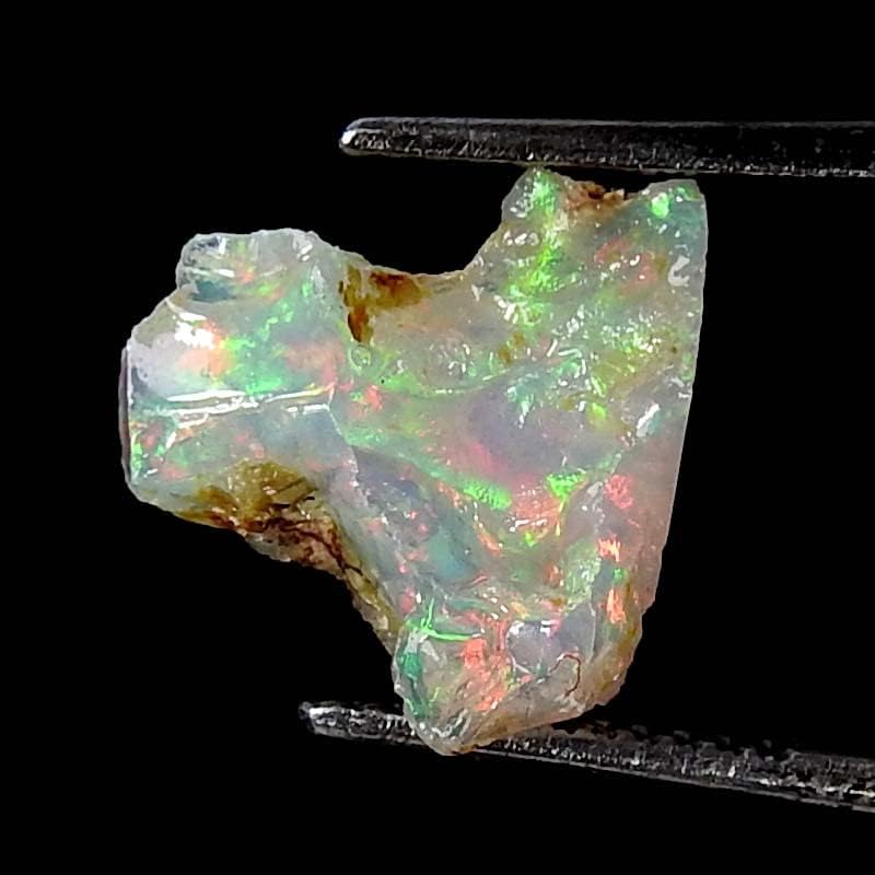 Jewelgemscraft ™ 02.60cts. Ultra vatreni sirovi opalni kamen, prirodni grubi, kristali dragulja, etiopska opalna stijena,