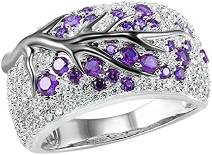 2023. novi prsten lum kreativni p dame prsten cirkon dijamant dame vjenčane grane cvjetni prstenovi prsten veličine 7 žena