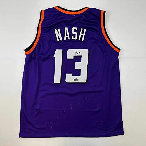 Facsimile autogramirani Steve Nash Phoenix Purple Reprint Laser Auto Auto Basketball Jersey Veličina muški XL XL