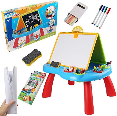 Magnetska ploča s kredom za djecu Easel stol, ploča za višekratnu upotrebu u suhoj upotrebi s umjetničkim zalihama, papirom