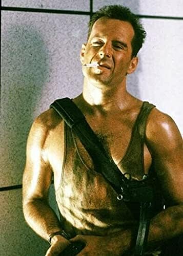Bruce Willis kao John McClane cigareta u ustima izgleda tvrdo 5x7 inčni fotografiju