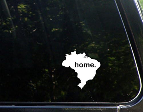 Kuća u Brazilu - 4 x 4 - naljepnica naljepnice/naljepnica za vinil za prozore, automobile, kamione, prijenosna računala itd.