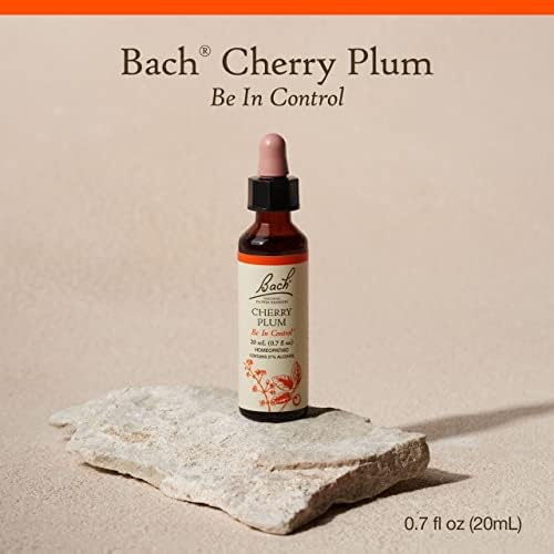 Bach Originalni lijekovi za cvijeće, trešnja za kontrolu, prirodna homeopatska esencija cvijeća, holistički wellness, vegan,