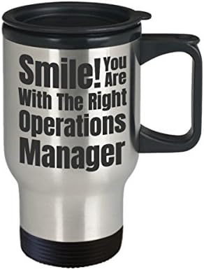 Operations Manager COFFET PUTOVANJE - Osmijeh! Vi ste s menadžerom pravih operacija - smiješna čaša za čaj od noviteta