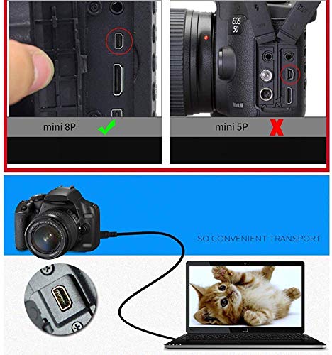 AMGUR kabel za kabel za kameru zamjena UC-E6 USB kabel za Nikon CoolPix Digital SLR DSLR D3300 D750 D7200 CoolPix L340 L32