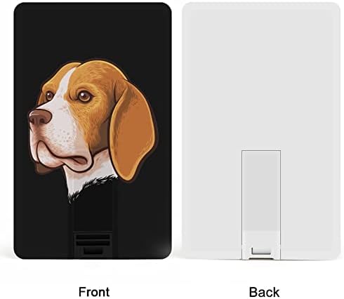 Beagle Dog Portret USB pogon kreditne kartice USB Flash Drive U Disk TUMB DRIVE 32G