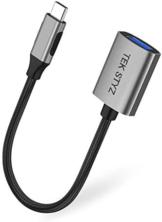 TEK STYZ USB-C USB 3.0 adapter radi za Samsung Galaxy Tab Active 3 OTG Type-C/PD muški USB 3.0 ženski pretvarač.