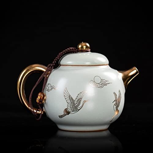 ZLXDP KUNGFU set za čaj može podići komad porculanske čajne čajne čajne čajne šalice za čajne čaše koje prikazuju zlatni