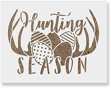 Šablona sezone lova na uskršnja jaja-šablone za crtanje za višekratnu upotrebu-stvorite domaći dekor sezone lova na uskršnja