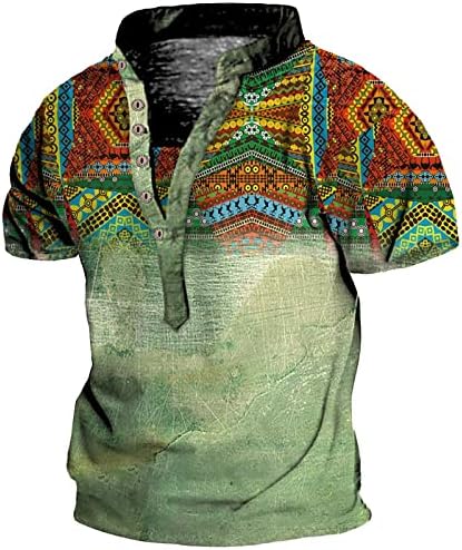 RTRDE muške košulje Europske i američke vintage vrhunske majice s kratkim rukavima digitalne tiska