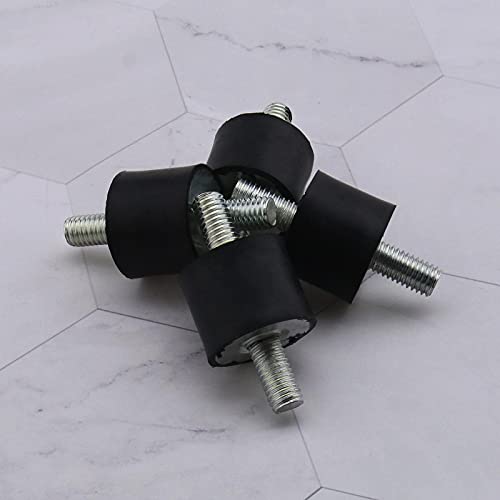 4 pakiranja m8 dvostruko mužjaka protiv vibracija gumenog montiranog kompleta 25x20 mm za kompresor za zrak pumpa gumeni