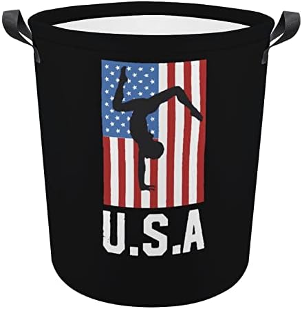 Teretna košara za rublje sa zastavom SAD-a sklopiva košara za rublje torba za odlaganje rublja s ručkama