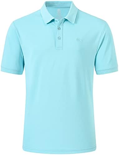 Mofiz casual golf košulje za muškarce, suho fit muške polo majice s kratkim rukavom, solidna majica s ovratnikom za atletske