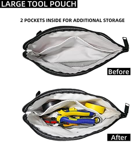 Melotough platno torbica za patentni zatvarač za patentni zatvarač vrećica -bypper torba s mrežnim prozorom i visećim gromcima