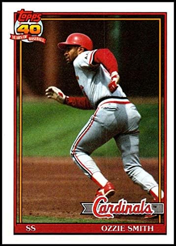 1991. Topps 130 Ozzie Smith NM-MT St. Louis Cardinals Službeno licencirani MLB-ov bejzbol trgovačka kartica