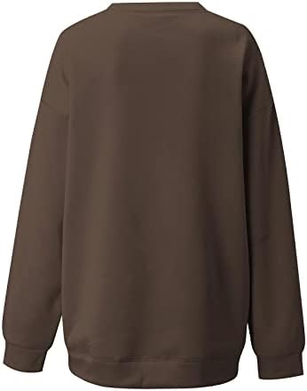 Flekmanart žene ružna božićna bluza o-odeck duksevi 3d tiskani dugi rukavi casual vrhovi ružni xmas pulover labavi džemper