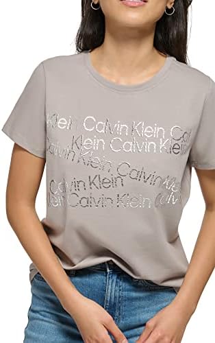 Calvin Klein Ženska svakodnevna ležerna majica s pamukom kratkih rukava