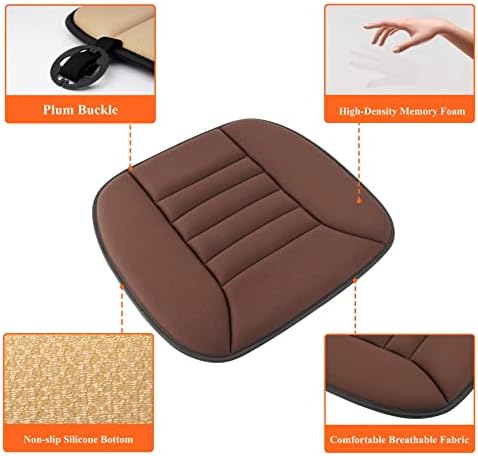 Jastuk za autosjedalice Kingphenix s 1,2 -inčnim udobnim pjenama za memoriju, jastuk sjedala za automobil i uredsku stolicu