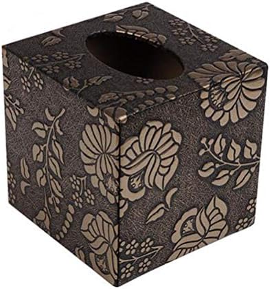 Koža kvadratna kutija za tkivo kreativna osobnost dnevna soba Kutija za crpnu ladicu