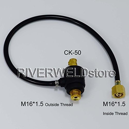 Riverweld WP SR 9 17 TIG Adapter za zavarivanje baklja Adapter M16x1.5 i CK50
