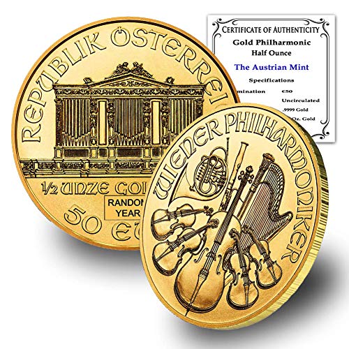1989. - sadašnjost 1/2 oz Austrijskog zlata Beč Filharmonic Brilliant necirkulirano 50 eura s potvrdom o autentičnosti 50