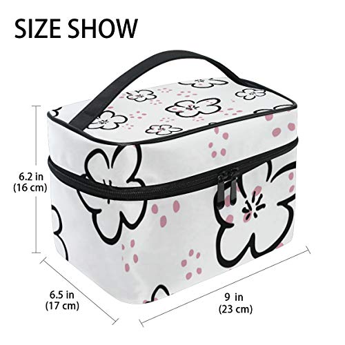 Prijenosna šljiva cvjetna putovanja kozmetičke torbe za torbu torbe za šminku kućišta vlaka toaletna toaletna vreća s velikim