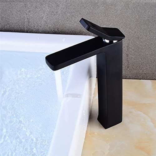 Slavina bazena crna slavina za kupaonicu slavina mesingana slavina za pranje bazena s jednom ručkom s jednom ručkom kvadratna