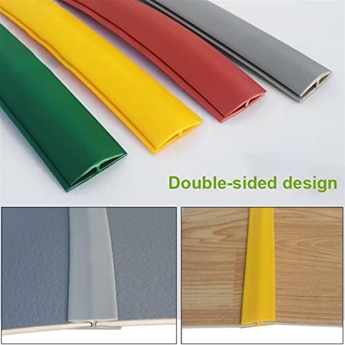 1-15m dugački dvostrani ivijanje tepiha, zeleno/crveno/žuto/sivo fleksibilne trake za obrezivanje ruba poda, lako se izrezuju