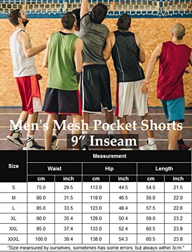 Coofandy muške košarkaške kratke hlače s 2-paketom suhe fit mrežice trčanje kratke hlače aktivne atletske performanse s džepovima