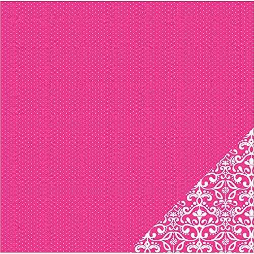 Američki zanatske osnove dvostrani karton 12 x12 -pink malena točka