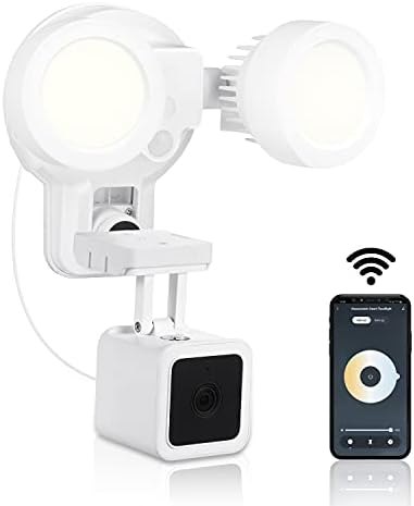Wasserstein Bundle-Budilica Wyze Cam V3 Camera Camera & 3-In-1 Wired Smart Reflight, Punjač i Mount kompatibilni s Wyze Cam