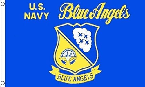 Flag Blue Angels 5ft x 3ft United izjavio je mornarički mornarički transparent novi