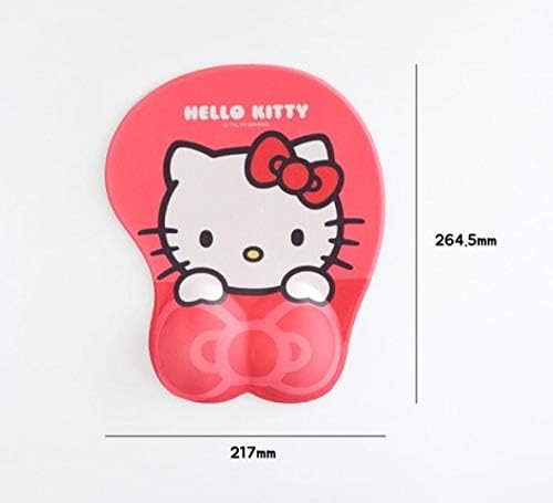 Hello Kitty Mouse jastučić, jastučić za miš s potporom gel zgloba 10.5 x 8.5